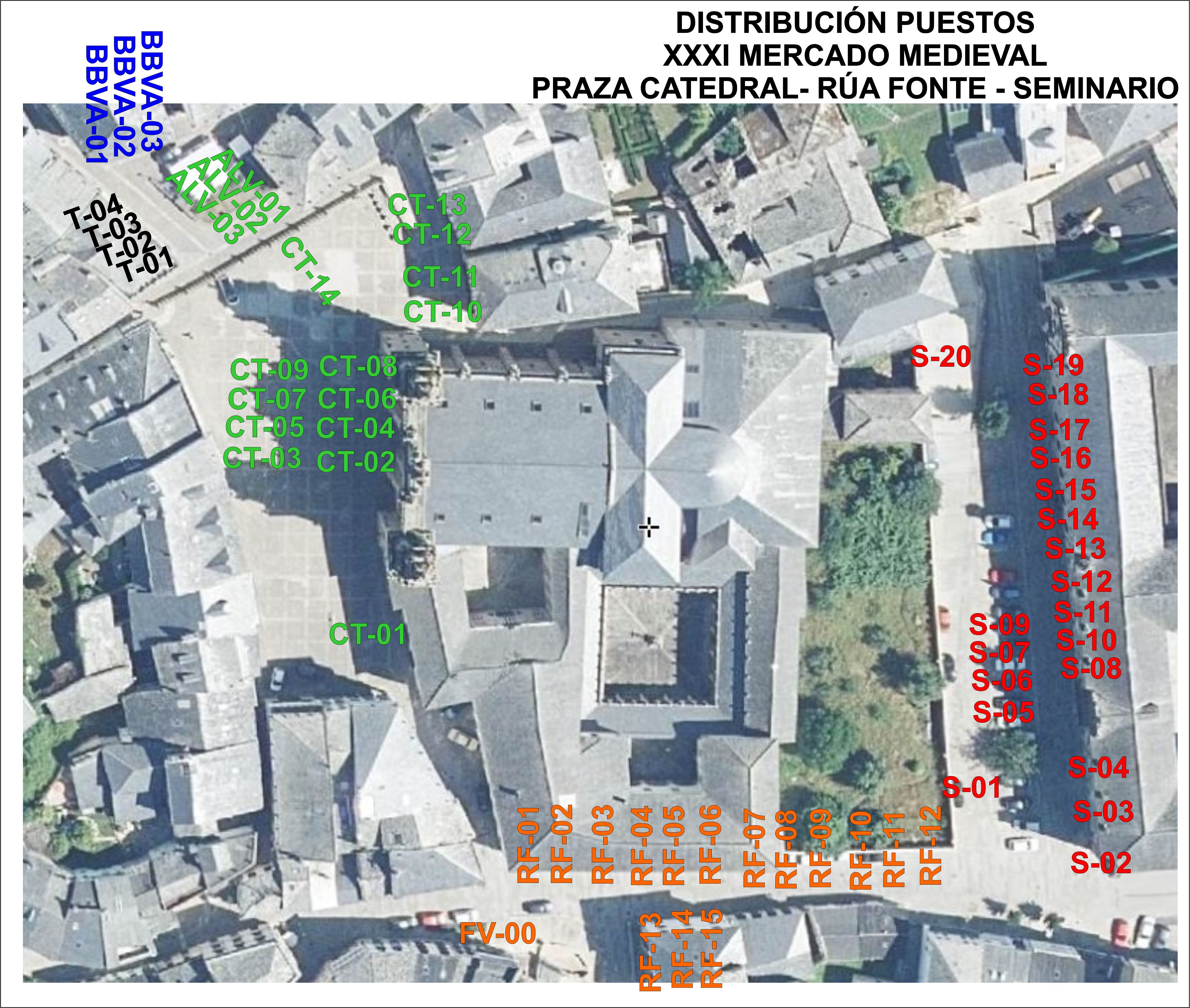 Distribución mercado-Catedral-Seminario-Turismo-Rúa Fonte_2023